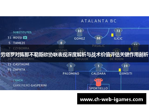 劳塔罗对阵那不勒斯欧协联表现深度解析与战术价值评估关键作用剖析